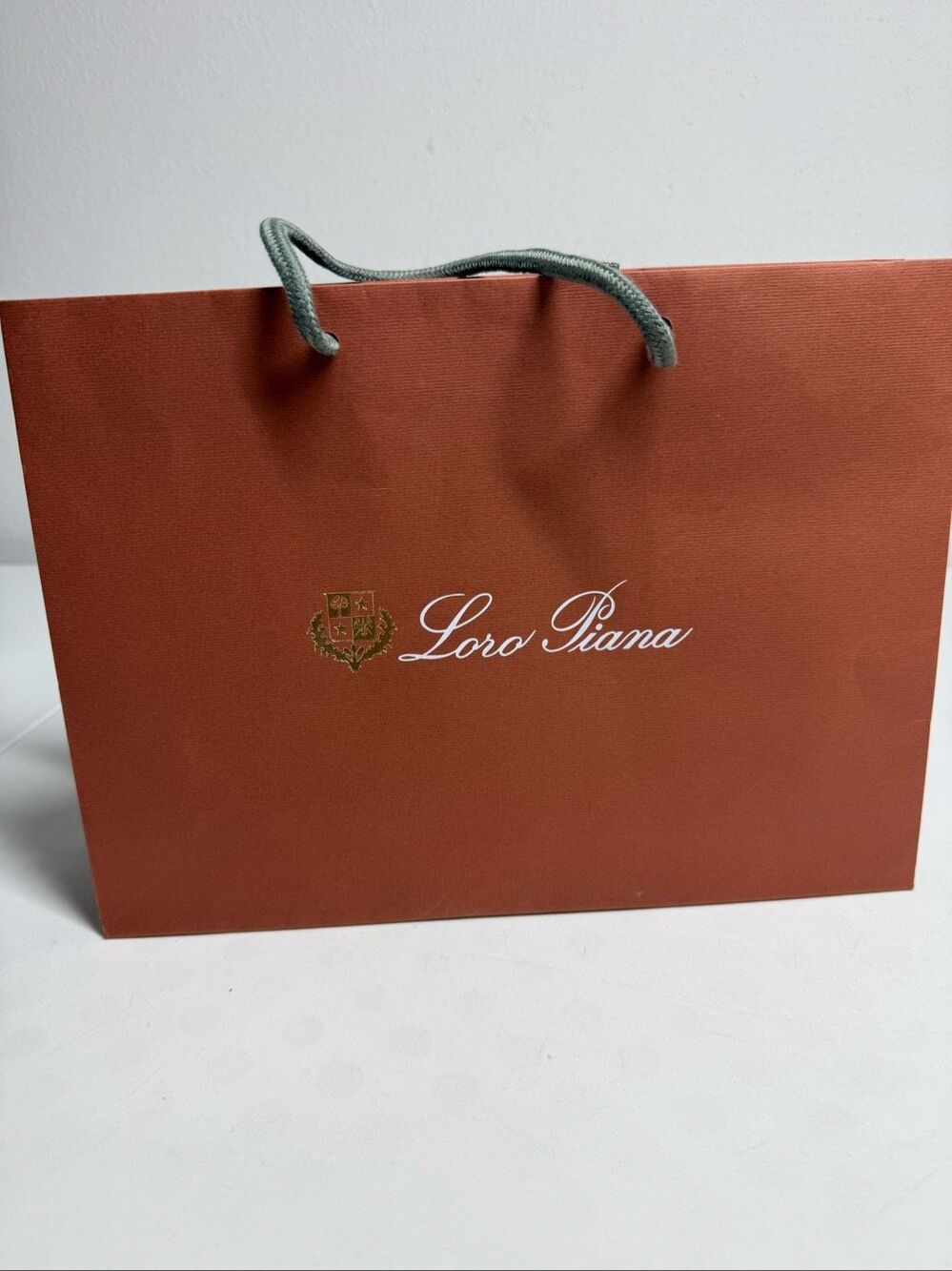 Loro Piana Luxury Shopping Gift Bag Brown Designer Boutique Packaging